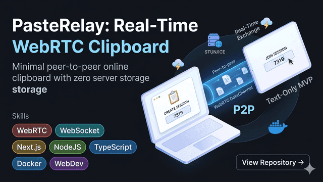 PasteRelay: Real-Time WebRTC Clipboard thumbnail